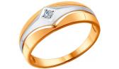 Золотое кольцо SOKOLOV 1011531_s с бриллиантом
