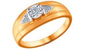 Золотое кольцо SOKOLOV 1011534_s с бриллиантами