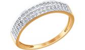 Золотое кольцо SOKOLOV 1011545_s с бриллиантами
