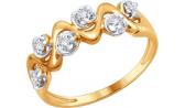 Золотое кольцо SOKOLOV 1011562_s с бриллиантами