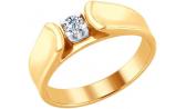 Золотое кольцо SOKOLOV 1011654_s с бриллиантом