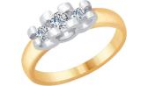 Золотое кольцо SOKOLOV 1011671_s с бриллиантами
