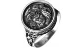 Мужская серебряная печатка перстень Акимов 108.041