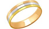 Золотое обручальное парное кольцо SOKOLOV 110160_s
