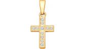 Женский декоративный крестик из красного золота с бриллиантами SOKOLOV 1120004_s