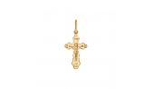 Золотой православный крестик с распятием СОКОЛОВ 120093_s