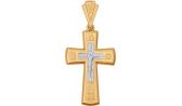 Золотой православный крестик с распятием SOKOLOV 121304_s