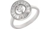 Серебряное кольцо Национальное Достояние 22K122195-nd с цирконами