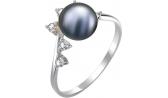 Серебряное кольцо De Fleur 27040S2 с жемчугом, фианитами