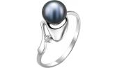 Серебряное кольцо De Fleur 27049S2 с жемчугом, фианитом