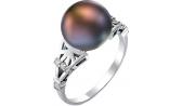 Серебряное кольцо De Fleur 27085S2 с жемчугом, фианитами