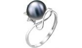 Серебряное кольцо De Fleur 27407S2 с жемчугом, фианитами