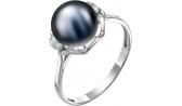 Серебряное кольцо De Fleur 27411S2 с жемчугом, фианитами