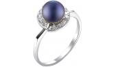Серебряное кольцо De Fleur 27643S2 с жемчугом, фианитами