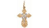 Серебряный православный крестик с распятием Серебро России 3-311Z-48329