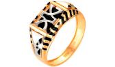 Мужская золотая печатка перстень Караваевская Ювелирная Фабрика 31-0295 с ониксом