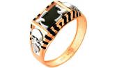 Мужская золотая печатка перстень Караваевская Ювелирная Фабрика 31-0298 с ониксом