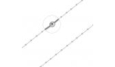 Мужская серебряная цепочка Национальное Достояние 4258R125L-nd с плетением перлина
