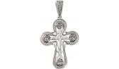 Мужской серебряный православный крестик с распятием ФИТ 42611-f