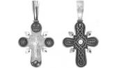 Серебряный православный крестик с распятием ФИТ 42641-f