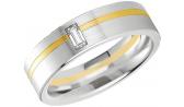 Золотое обручальное парное кольцо Breuning 48/03350 с бриллиантом