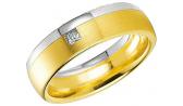 Золотое обручальное парное кольцо Breuning 48/03420 с бриллиантом