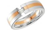 Золотое обручальное парное кольцо Breuning 48/03640 с бриллиантом