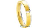 Золотое обручальное парное кольцо Breuning 48/04147 с бриллиантом