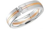 Золотое обручальное парное кольцо Breuning 48/04161 с бриллиантом