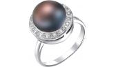 Серебряное кольцо De Fleur 51222S2 с жемчугом, фианитами