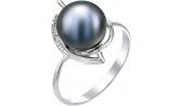 Серебряное кольцо De Fleur 51223S2 с жемчугом, фианитами