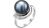 Серебряное кольцо De Fleur 51312S2 с жемчугом, фианитами