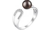 Серебряное кольцо De Fleur 51543S2 c жемчугом, фианитом
