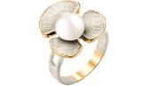 Серебряное кольцо De Fleur 51821Y1H с эмалью, жемчугом