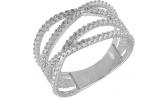 Серебряное кольцо Национальное Достояние 53715158R-nd с фианитами