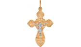 Мужской золотой православный крестик с распятием Национальное Достояние 54080016-nd