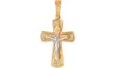 Мужской золотой православный крестик с распятием Национальное Достояние 54080034-nd