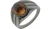 Мужская серебряная печатка перстень Русское Золото 56120096-6CH с тигровым глазом