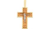 Мужской золотой православный крестик с распятием Национальное Достояние 58080048-nd