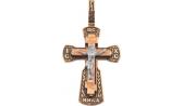 Мужской золотой православный крестик с распятием Национальное Достояние 59080047CH-nd