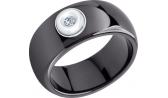 Керамическое кольцо SOKOLOV 6015011_s с бриллиантом