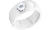 Керамическое кольцо SOKOLOV 6015014_s с бриллиантом