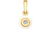 Золотой кулон медальон SOKOLOV 6035014_s с бриллиантом