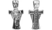 Женский серебряный православный крестик с распятием ФИТ 62521-f