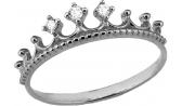 Серебряное кольцо корона Национальное Достояние 63834A-nd с фианитами