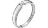 Обручальное кольцо из белого золота Vesna 7002-251-00-00 с бриллиантом