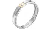 Золотое обручальное кольцо из белого золота Vesna 7003-253-00-00 с бриллиантом