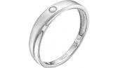 Обручальное кольцо из белого золота Vesna 7007-251-00-00 с бриллиантом