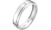 Обручальное кольцо из белого золота Vesna 7008-251-00-00 с бриллиантом