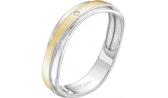 Золотое обручальное кольцо Vesna 7018-253-00-00 с бриллиантом